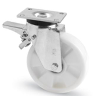 Ruota per carrelli orientabile RS PRO in Nylon, Ø 200mm, 800kg