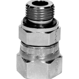 Perno maschio idraulico Parker, connettore A: Guarnizione frontale O-Ring femmina girevole, B: Maschio BSPP 1/2-14, in