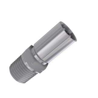 Raccordo tubo flessibile crimpato Parker, connettore A: Tubo da 3/8 poll., B: 1/2-14" maschio, in Acciaio