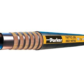 Tubo idraulico Parker, Øest 21.1mm, Øint 12.7mm, connettore A: Tubo flessibile da 1/2 poll., 420 bar max, in Mescola di