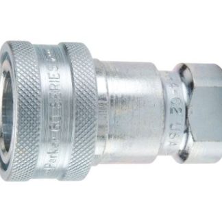 Giunto idraulico ad attacco rapido Parker, 60-Series Steel, 275,7903 bar max, filettatura BSP 3/8 Femmina, in Acciaio