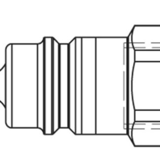Giunto idraulico ad attacco rapido Parker, 5500 Series, 250 bar max, filettatura 1/2 Femmina, in Ottone, acciaio