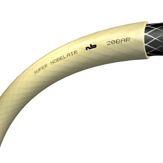 Tubo pneumatico TRICOFLEX in PVC, Ø int. 16mm, Ø est. 23mm, lungh. 25m, col. Beige