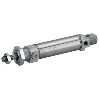 Cilindro pneumatico rotondo EMERSON – AVENTICS MNI 0822430201, Singolo effetto, foro da 10mm, corsa 10mm, M5, 10 bar max