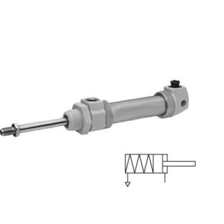 Cilindro pneumatico rotondo EMERSON – AVENTICS ICM 1326220020, Singolo effetto, foro da 20mm, corsa 25mm, G 1/8, 10 bar