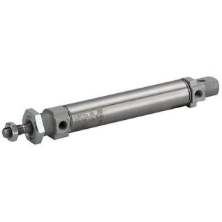 Cilindro pneumatico rotondo EMERSON – AVENTICS MNI 0822031203, Doppio effetto, foro da 12mm, corsa 50mm, M5, 10 bar max