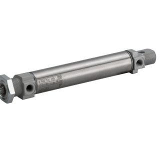 Cilindro pneumatico rotondo EMERSON – AVENTICS MNI 0822234009, Doppio effetto, foro da 25mm, corsa 250mm, G 1/8, 10 bar