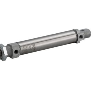 Cilindro pneumatico rotondo EMERSON – AVENTICS MNI 0822330203, Doppio effetto, foro da 10mm, corsa 50mm, M5, 10 bar max