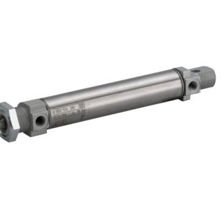 Cilindro pneumatico rotondo EMERSON – AVENTICS MNI 0822330205, Doppio effetto, foro da 10mm, corsa 100mm, M5, 10 bar max