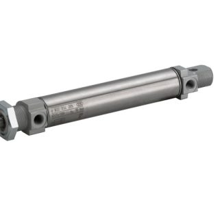Cilindro pneumatico rotondo EMERSON – AVENTICS MNI 0822333220, Doppio effetto, foro da 20mm, corsa 500mm, G 1/8, 10 bar