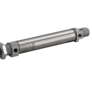 Cilindro pneumatico rotondo EMERSON – AVENTICS MNI 0822333507, Doppio effetto, foro da 20mm, corsa 160mm, G 1/8, 10 bar