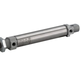Cilindro pneumatico rotondo EMERSON – AVENTICS MNI 0822333509, Doppio effetto, foro da 20mm, corsa 250mm, G 1/8, 10 bar