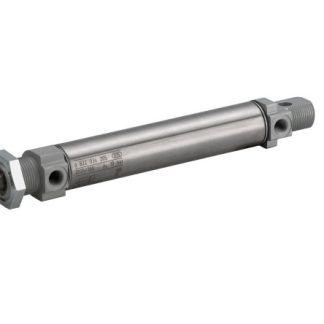 Cilindro pneumatico rotondo EMERSON – AVENTICS MNI 0822333510, Doppio effetto, foro da 20mm, corsa 320mm, G 1/8, 10 bar