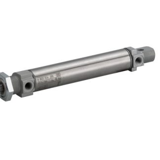 Cilindro pneumatico rotondo EMERSON – AVENTICS MNI 0822334506, Doppio effetto, foro da 25mm, corsa 125mm, G 1/8, 10 bar