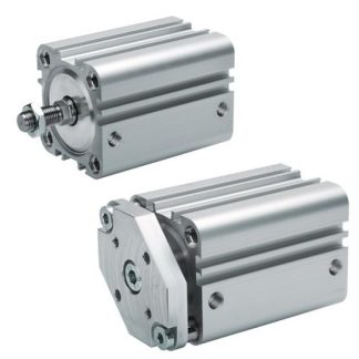 Cilindro pneumatico compatto EMERSON – AVENTICS KPZ 0822391201, Doppio effetto, foro da 20mm, corsa 10mm, M5, 10 bar max