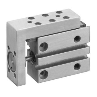Cilindro pneumatico guidato EMERSON – AVENTICS MSN 0821406517, Doppio effetto, foro da 16mm, corsa 30mm, M5, 10 bar max