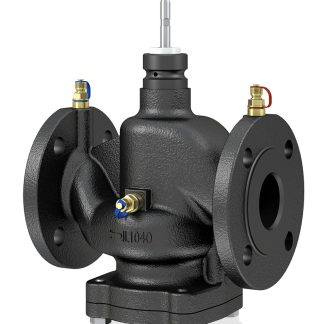 Valvola motorizzata in Ottone, acciaio inox SAUTER REGULATION, 24 V, 25 bar max, 2 porte, compatibile con tubo da 80mm