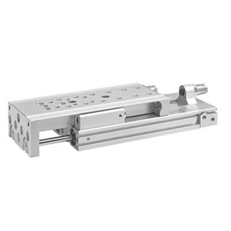 Cilindro pneumatico guidato EMERSON – AVENTICS MSC R480640164, Doppio effetto, foro da 8mm, corsa 20mm, M5, 10 bar max