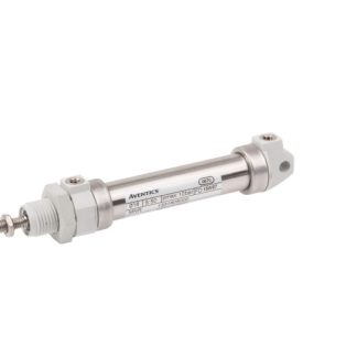 Cilindro pneumatico rotondo EMERSON – AVENTICS ICM 1331208000, Doppio effetto, foro da 12mm, corsa 80mm, M5, 10 bar max
