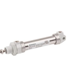 Cilindro pneumatico rotondo EMERSON – AVENTICS ICM 1331210000, Doppio effetto, foro da 12mm, corsa 100mm, M5, 10 bar max