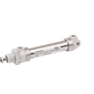 Cilindro pneumatico rotondo EMERSON – AVENTICS ICM 1331602000, Doppio effetto, foro da 16mm, corsa 25mm, M5, 10 bar max