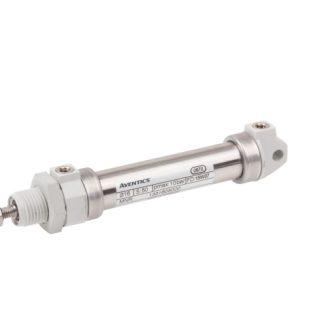 Cilindro pneumatico rotondo EMERSON – AVENTICS ICM 1332501000, Doppio effetto, foro da 25mm, corsa 12mm, G 1/8, 10 bar