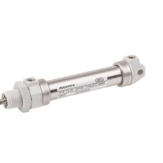 Cilindro pneumatico rotondo EMERSON – AVENTICS ICM 1332510000, Doppio effetto, foro da 25mm, corsa 100mm, G 1/8, 10 bar