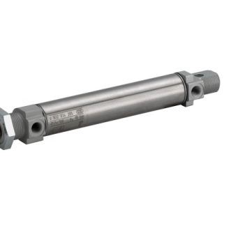Cilindro pneumatico rotondo EMERSON – AVENTICS MNI 0822332502, Doppio effetto, foro da 16mm, corsa 25mm, M5, 10 bar max