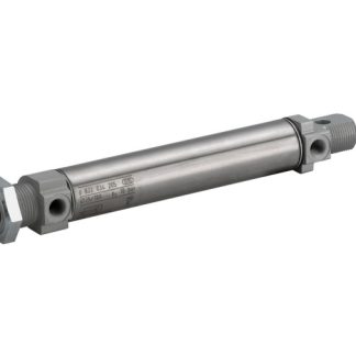 Cilindro pneumatico rotondo EMERSON – AVENTICS MNI 0822332506, Doppio effetto, foro da 16mm, corsa 125mm, M5, 10 bar max