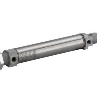 Cilindro pneumatico rotondo EMERSON – AVENTICS MNI 0822332511, Doppio effetto, foro da 16mm, corsa 400mm, M5, 10 bar max