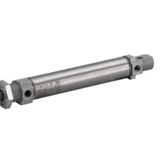 Cilindro pneumatico rotondo EMERSON – AVENTICS MNI 0822333208, Doppio effetto, foro da 20mm, corsa 200mm, G 1/8, 10 bar