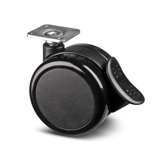 Ruota per carrelli orientabile con freno Tente, Ø 75mm, 50kg