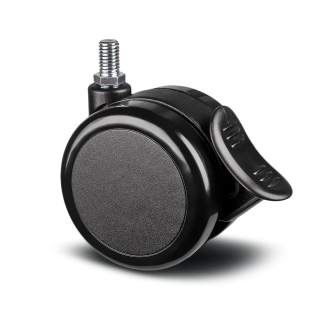 Ruota per carrelli orientabile con freno Tente, Ø 75mm, 50kg