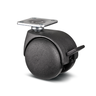Ruota per carrelli orientabile con freno Tente, Ø 50mm, 10kg