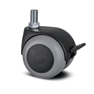 Ruota per carrelli orientabile con freno Tente, Ø 50mm, 40kg