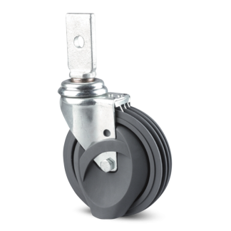 Ruota per carrelli orientabile con freno Tente, Ø 125mm, 80kg