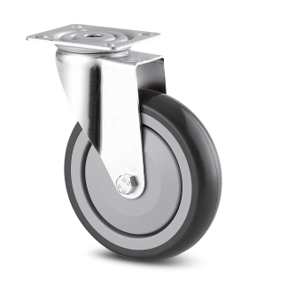 Ruota per carrelli orientabile Tente, Ø 125mm, 80kg