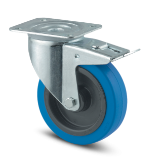 Ruota per carrelli orientabile con freno Tente, Ø 125mm, 250kg