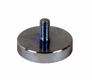Magnete cilindrico Eclipse, Ø 32mm spesso 7mm, trazione 350N, M6
