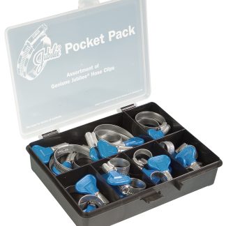 Kit di clip a P in Acciaio dolce Jubilee, 22 pezzi, 7 misure, diametri interni clip da 9.5 → 12mm a 40 →