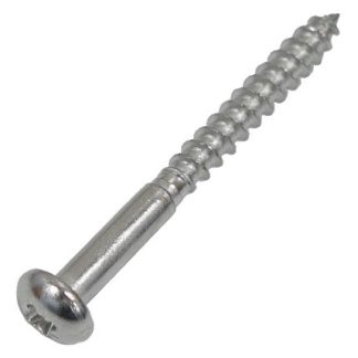 Vite per legno Rotonda in Acciaio inox RS PRO 25mm, filettatura 5mm, guida Pozidriv
