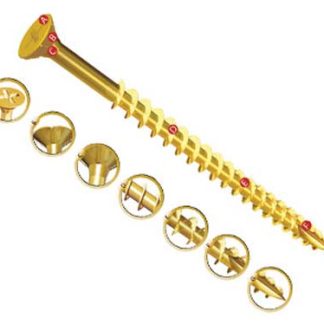 Vite per legno in Acciaio passivato giallo, zincato UNIFIX VORTEX ZZV60222 30mm, filettatura 3.5mm, guida Pozidriv