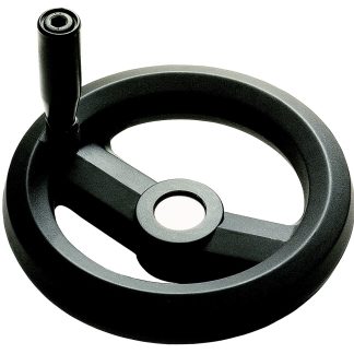 Volantino manuale Girevole RS PRO Ø 160mm, in Tecnopolimero rinforzato con fibra di vetro, foro da 16mm