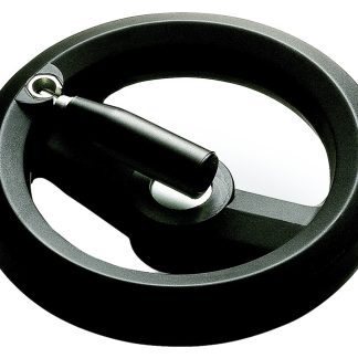 Volantino manuale Pieghevole girevole RS PRO Ø 126mm, in Tecnopolimero, foro da 10mm