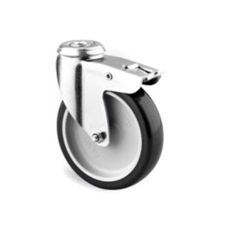 Ruota per carrelli orientabile con freno Tente in Poliuretano, Ø 75mm, 60kg