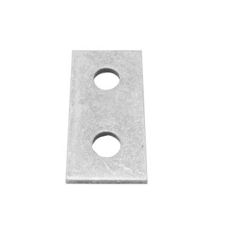 Staffa Rettangolare in Galvanizzato a caldo RS PRO, 2 fori da 14mm di diametro, dimensioni 40 x 84 x 5mm