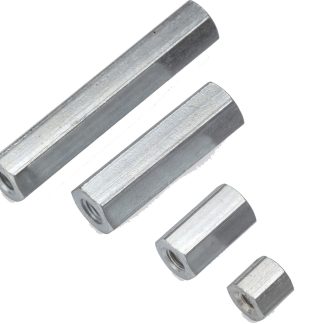 Distanziale filettato Esagonale Femmina/Femmina, in Acciaio, L. 50mm, M3