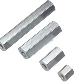 Distanziale filettato Esagonale Femmina/Femmina, in Acciaio, L. 16mm, M3