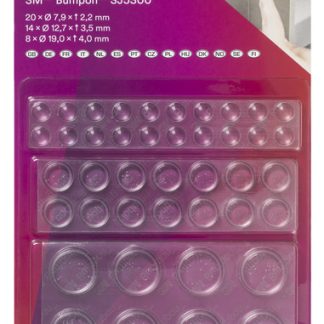 Piedini autoadesivi Adesivo 3M in PUR, forma cilindrica