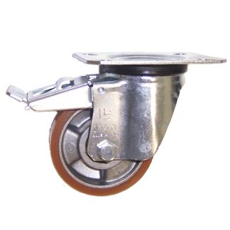 Ruota per carrelli orientabile LAG in Poliuretano, Ø 80mm, 120kg